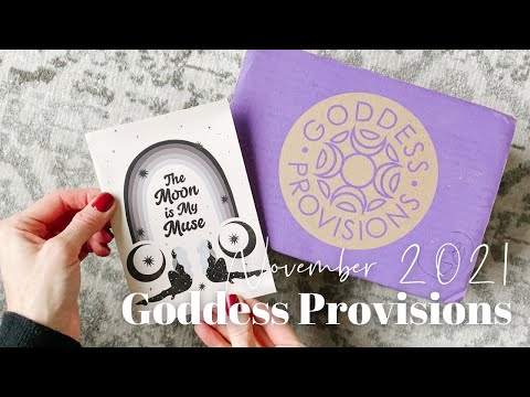 Goddess Provisions Unboxing November 2021
