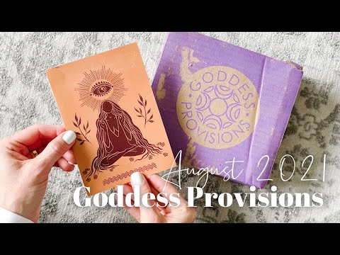 Goddess Provisions Unboxing August 2021