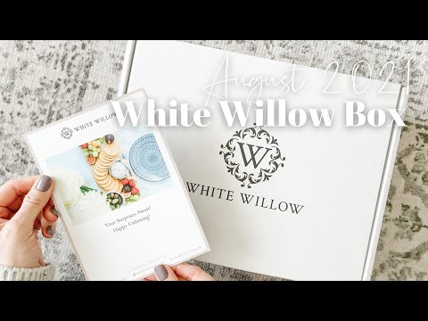 White Willow Box Unboxing August 2021