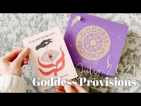 Goddess Provisions Unboxing July 2021