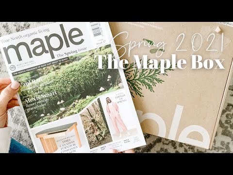 The Maple Box Unboxing Spring 2021